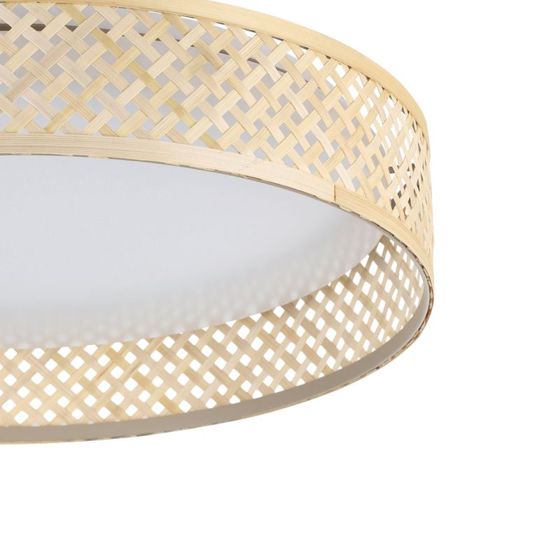 Eglo-900464 - Luppineria - Natural Bamboo LED Ceiling Lamp