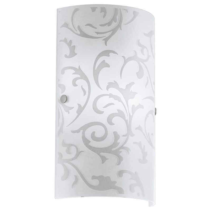 Wall Lights - Amadora - Decorative Glass & Nickel Wall Lamp Eglo-90049 - Amadora - Decorative Glass & Nickel Wall Lamp