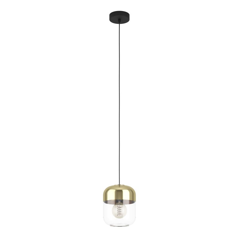 Eglo-900549 - Maryvilla - Gold and Clear Glass & Black Pendant