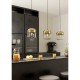 Eglo-900551 - Maryvilla - Gold and Clear Glass & Black 3 Light over Island Fitting