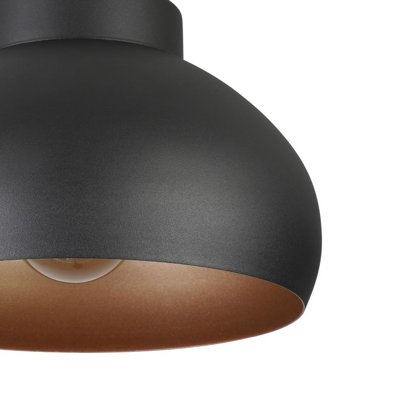 Eglo-900555 - Mogano 2 - Black and Copper Small Ceiling Lamp