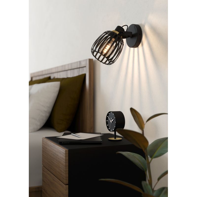 Eglo-900661 - Girona - Black & Brushed Brass Spotlight
