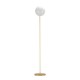 Eglo-900869 - Rondo 4 - Brushed Brass Floor Lamp with Opal Glass