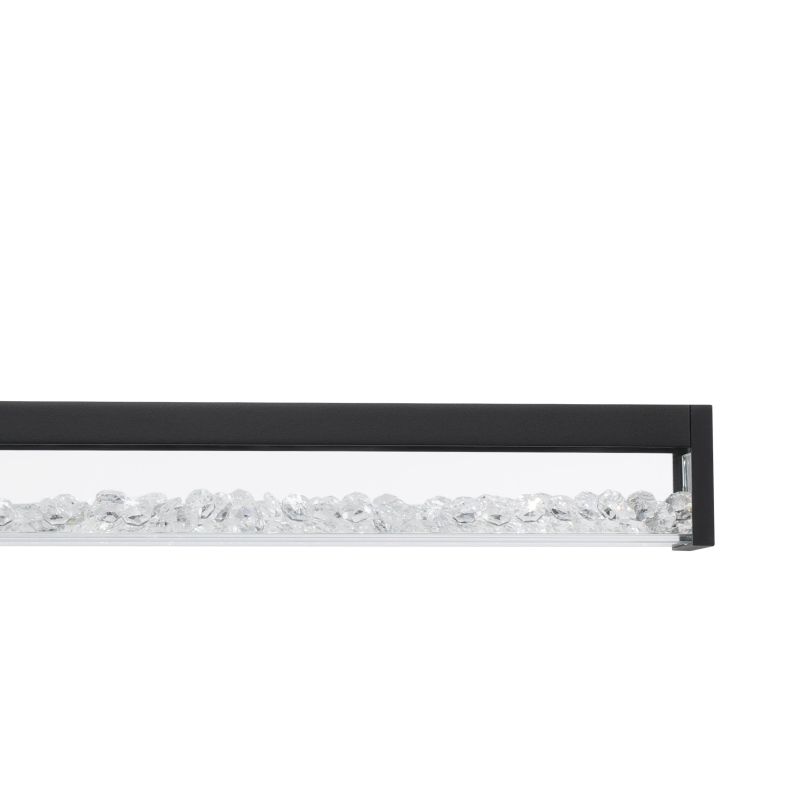 Eglo-900895 - Cardito 1 - LED Black over Island Fitting with Crystal & Clear Glass