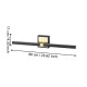Eglo-900928 - Peguera - Black & Brass LED Wall Lamp IP44