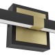 Eglo-900929 - Peguera - Black & Brass LED Wall Lamp IP44
