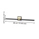 Eglo-900929 - Peguera - Black & Brass LED Wall Lamp IP44