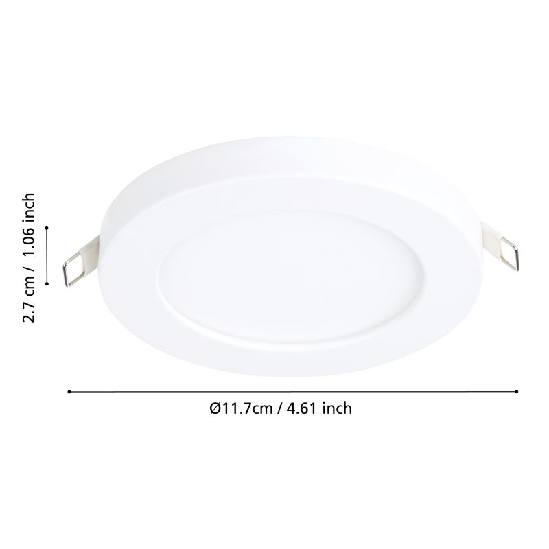 Eglo-900932 - Fueva Flex - LED White Recessed Downlight Ø 11.7 cm 3000K