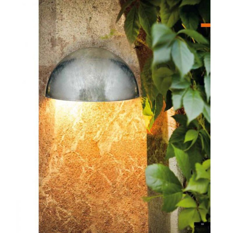 Outdoor - Lepus - White & Galvanised Steel Wall Lamp Eglo-90867 - Lepus - White & Galvanised Steel Wall Lamp