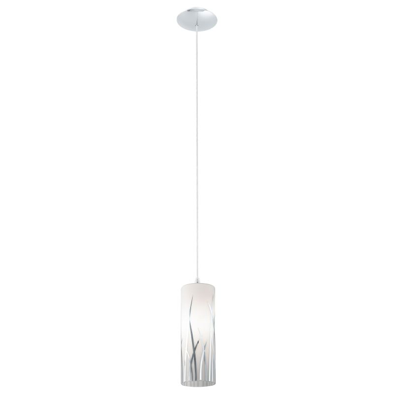 Ceiling Lights - Rivato - Decorative Glass & Chrome Single Pendant Eglo-92739 - Rivato - Decorative Glass & Chrome Single Pendant