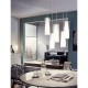 Eglo-93003 - Pinto - Clear & White Glass with Chrome 5 Light Cluster Pendant