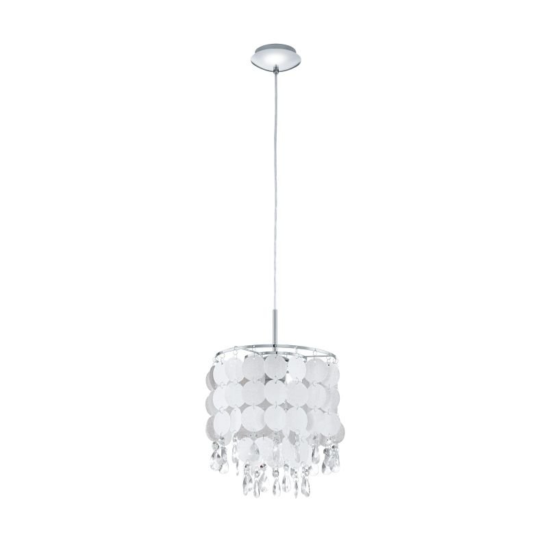 Crystal & Acrylic - Fedra 2 - Crystal & Pearl Small Pendant Eglo-93092 - Fedra 2 - Crystal & Pearl Small Pendant