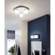 Eglo-94626 - Mosiano - Bathroom Chrome with White Globe Wall/Ceiling Lamp