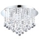 Eglo-94878 - Almonte - Crystal & Chrome 4 Light Ceiling Lamp