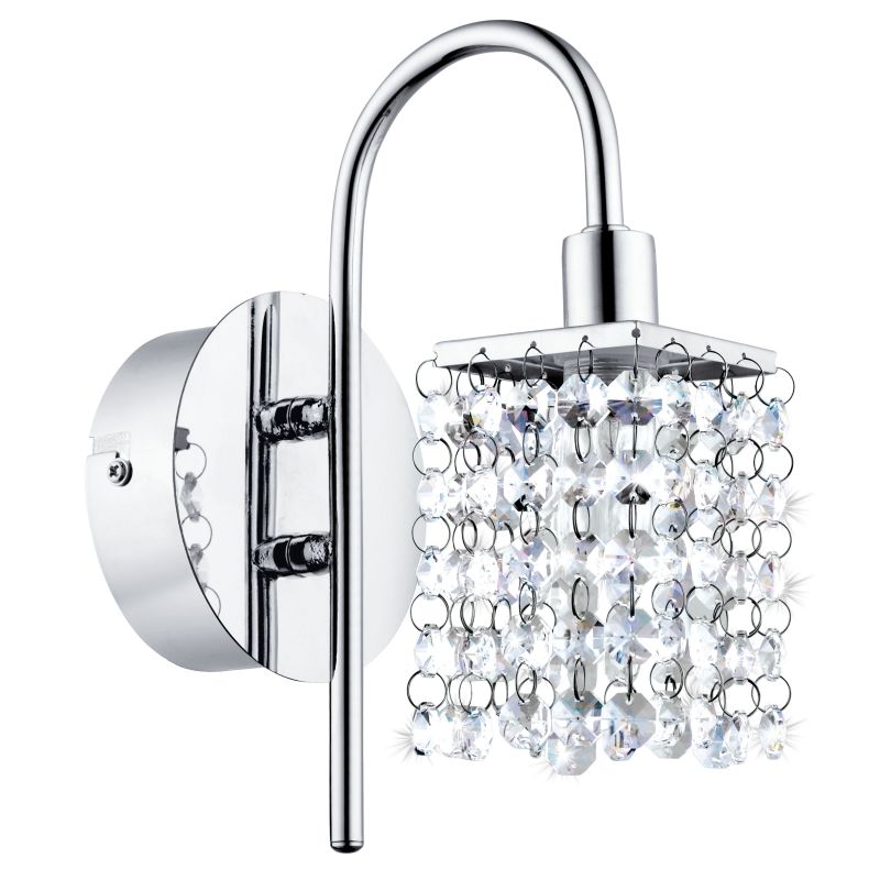 Eglo-94879 - Almonte - Crystal & Chrome Single Wall Lamp