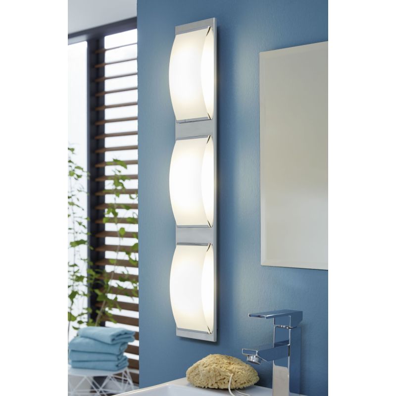 Bathroom Lights - Wasao 1 - LED White & Chrome 3 Light Wall/Ceiling Lamp Eglo-94883 - Wasao 1 - LED White & Chrome 3 Light Wall/Ceiling Lamp