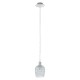 Ceiling Lights - Bonares 1 - Crystal & Polished Chrome Single Pendant Eglo-94896 - Bonares 1 - Crystal & Polished Chrome Single Pendant