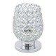 Table & Floor Lamp - Bonares 1 - Crystal & Polished Chrome Table Lamp Eglo-94899 - Bonares 1 - Crystal & Polished Chrome Table Lamp