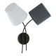 Wall Lights - Almeida - Different Shades & Black 2 Light Wall Lamp Eglo-95193 - Almeida - Different Shades & Black 2 Light Wall Lamp