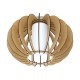 Eglo-95597 - Stellato 1 - Natural Wood and Glass Ceiling Lamp