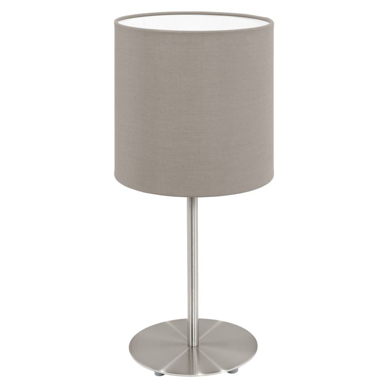 Eglo-95726 - Pasteri - Taupe & Satin Nickel Table Lamp