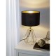 Eglo-95788 - Carlton 2 - Black with Gold Small Cage Table Lamp