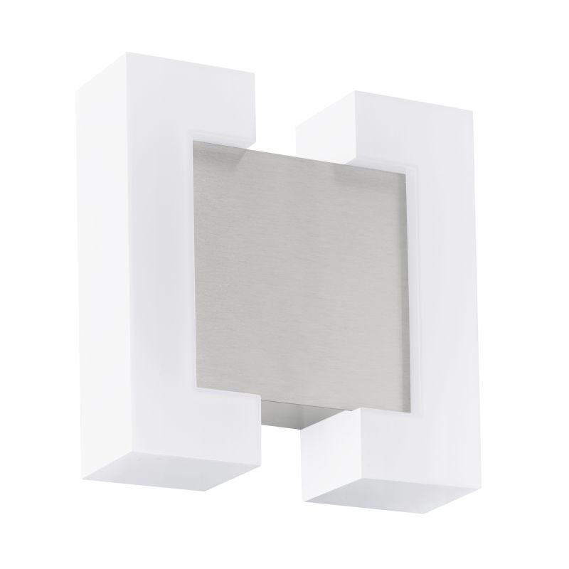 Outdoor - Sitia - Outdoor LED White & Satin Nickel Wall Lamp Eglo-95987 - Sitia - Outdoor LED White & Satin Nickel Wall Lamp