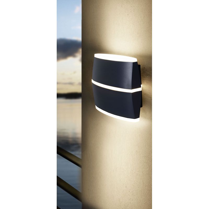 Outdoor - Perafita - Outdoor LED Anthracite & White Wall Lamp Eglo-96007 - Perafita - Outdoor LED Anthracite & White Wall Lamp