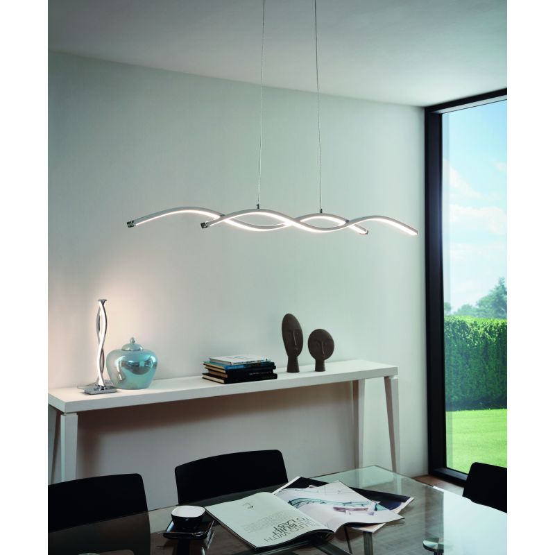 Eglo-96105 - Lasana 2 - LED White & Polished Chrome Table Lamp