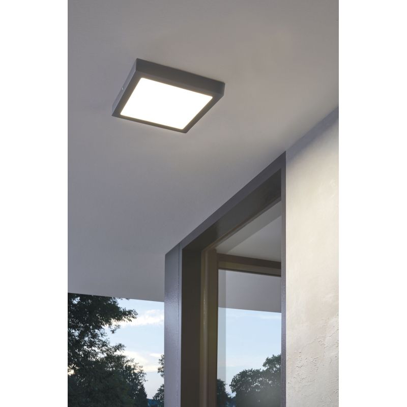 Bathroom Lights - Argolis - Outdoor LED Anthracite Wall/Ceiling Lamp Eglo-96495 - Argolis - Outdoor LED Anthracite Wall/Ceiling Lamp