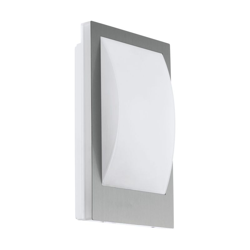Outdoor - Verres-C - Outdoor White & Stainless Steel Wall Lamp Eglo-97239 - Verres-C - Outdoor White & Stainless Steel Wall Lamp