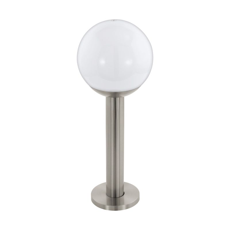 Outdoor - Nisia-C - Outdoor White & Stainless Steel Bollard Eglo-97248 - Nisia-C - Outdoor White & Stainless Steel Bollard
