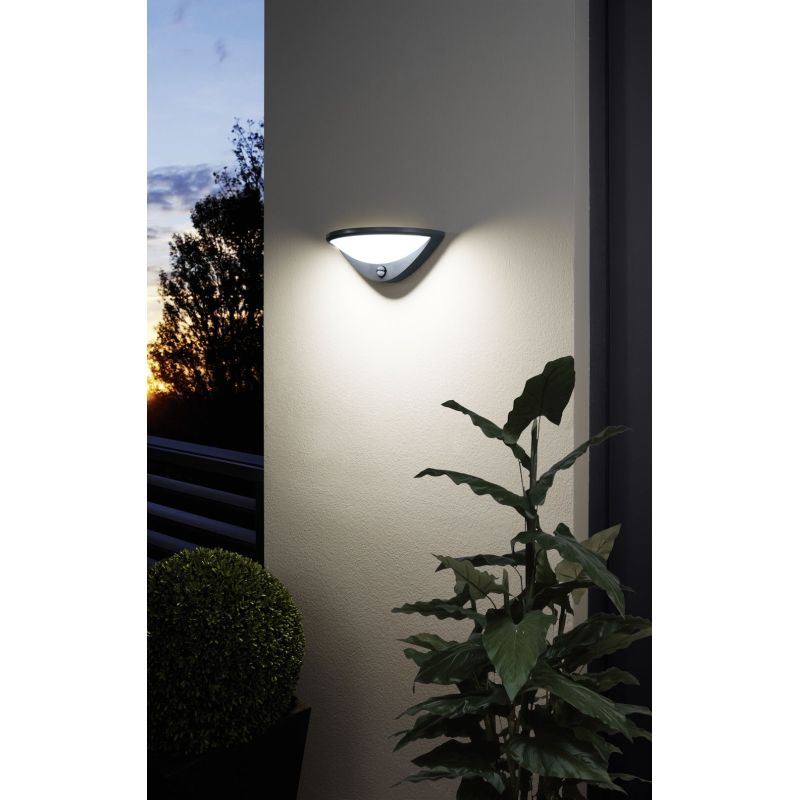 Eglo-97312 - Belcreda - LED White & Anthracite Wall Lamp with Sensor
