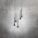 Ceiling Lights - Cortaderas - Black & Gold 5 Light Cluster Fitting Eglo-97606 - Cortaderas - Black & Gold 5 Light Cluster Fitting