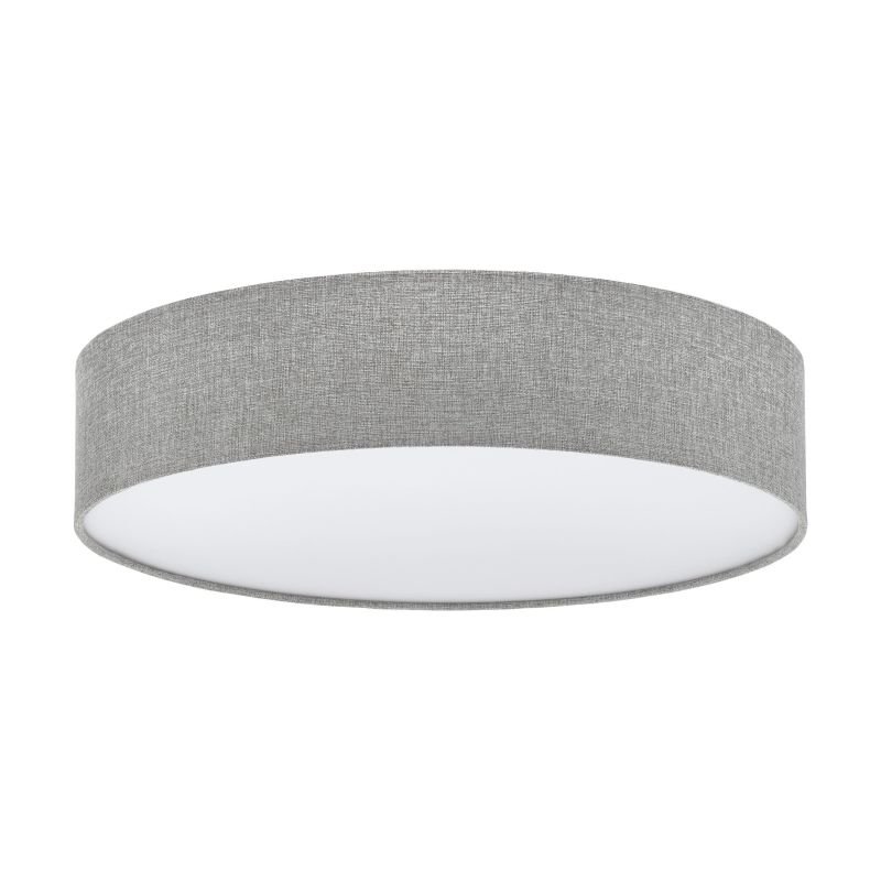 Eglo-97613 - Pasteri - Grey Linen & White Diffuser 3 Light Ceiling Lamp
