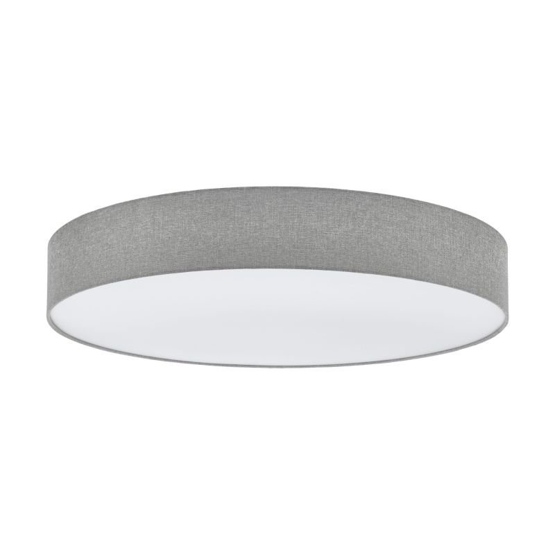 Ceiling Lights - Pasteri - Grey Linen & White Diffuser 7 Light Ceiling Lamp Eglo-97622 - Pasteri - Grey Linen & White Diffuser 7 Light Ceiling Lamp