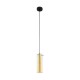 Eglo-97651 - Pinto Gold - Clear & Gold Glass with Black Single Pendant