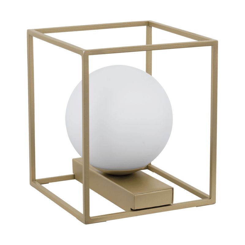Table & Floor Lamp - Vallaspra - Opal Glass with Champagne Table Lamp Eglo-97794 - Vallaspra - Opal Glass with Champagne Table Lamp