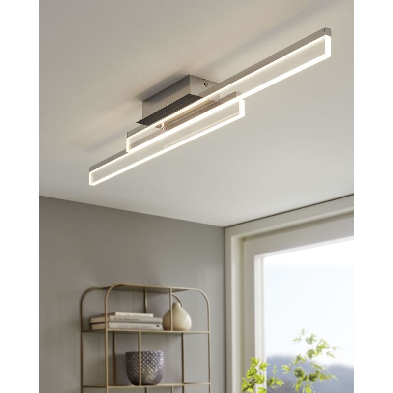 Eglo-97965 - Palmital - LED Clear & Aluminium Steel Ceiling Lamp