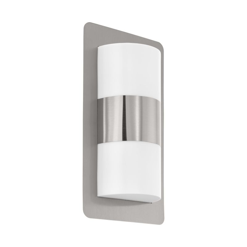 Eglo-98085 - Cistierna - Outdoor White & Stainless Steel Wall Lamp