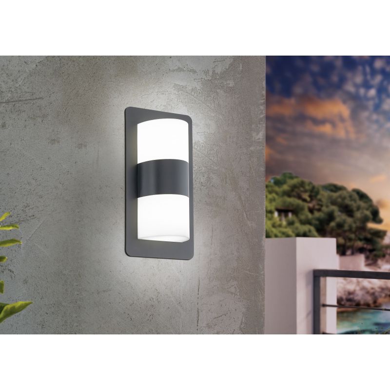 Eglo-98086 - Cistierna - Outdoor White & Anthracite Wall Lamp