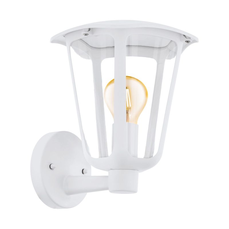 Outdoor - Monreale - Outdoor Clear & White Wall Lamp Eglo-98115 - Monreale - Outdoor Clear & White Wall Lamp