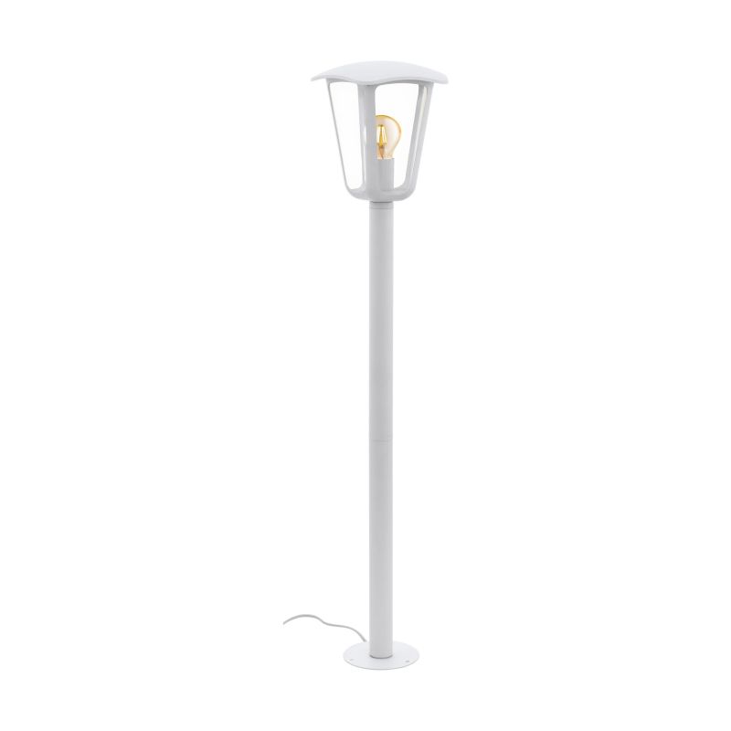 Outdoor - Monreale - Outdoor Clear & White Medium Post Eglo-98118 - Monreale - Outdoor Clear & White Medium Post