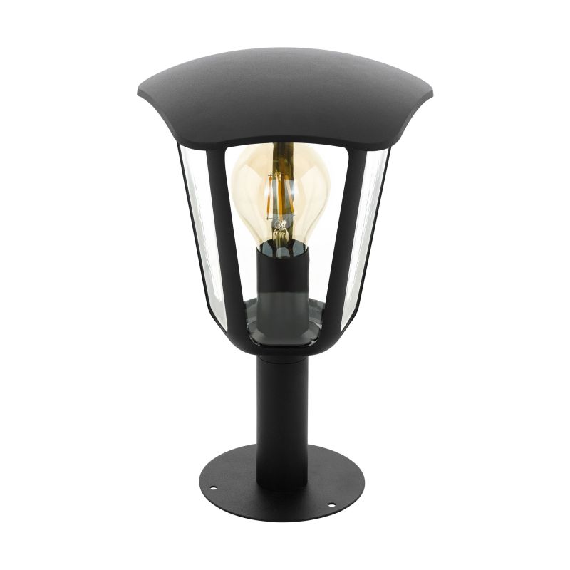 Outdoor - Monreale - Outdoor Clear & Black Small Post Eglo-98122 - Monreale - Outdoor Clear & Black Small Post
