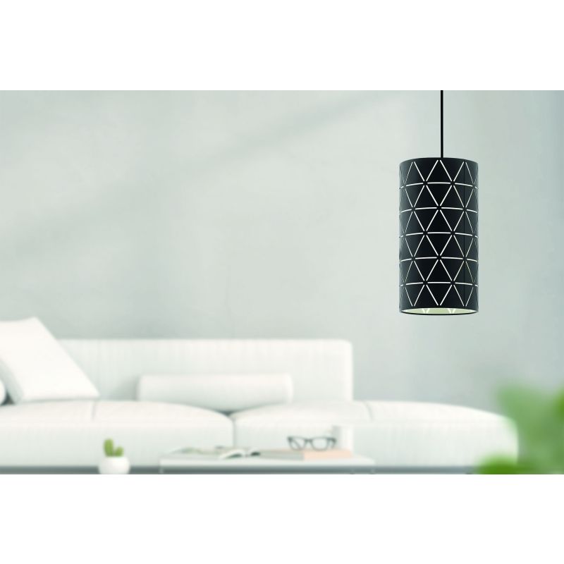 Ceiling Lights - Ramon - Decorative Black Small Single Pendant Eglo-98352 - Ramon - Decorative Black Small Single Pendant