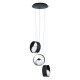 Ceiling Lights - Camargo - Black & White Globe 3 Light Cluster Pendant Eglo-98441 - Camargo - Black & White Globe 3 Light Cluster Pendant