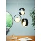 Ceiling Lights - Camargo - Black & White Globe 3 Light Cluster Pendant Eglo-98441 - Camargo - Black & White Globe 3 Light Cluster Pendant