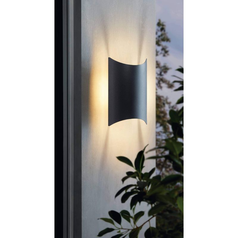 Eglo-98736 - Lagasco - Outdoor LED Black Wall Lamp