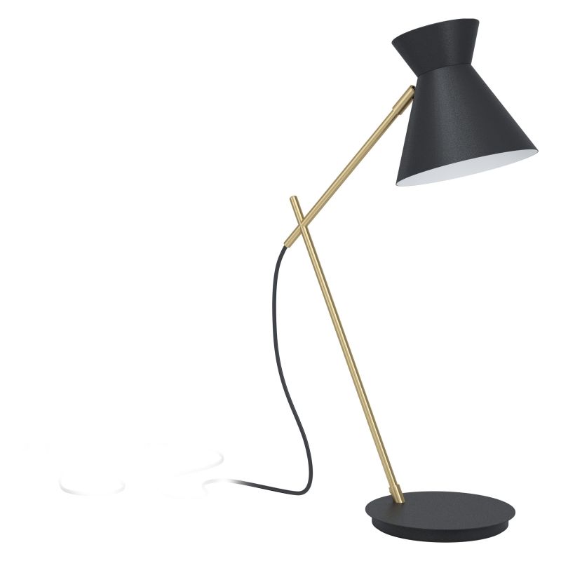 Eglo-98864 - Amezaga - Black & Brass Table Lamp