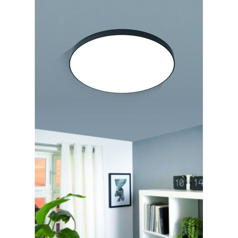 Eglo-98896 - Zubieta-A - LED Black & White ∅59.5 Flush with Remote Control
